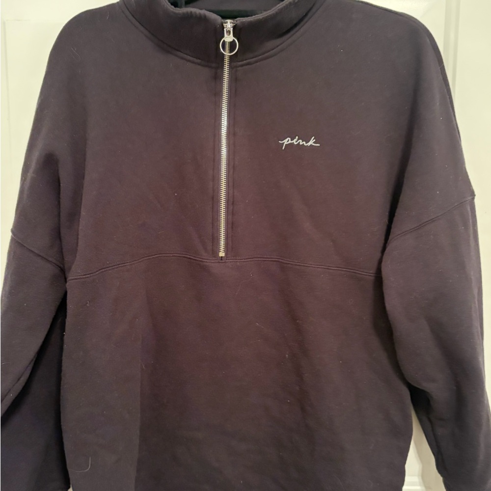 PINK Victoria's Secret Women’s Black Zip-Up